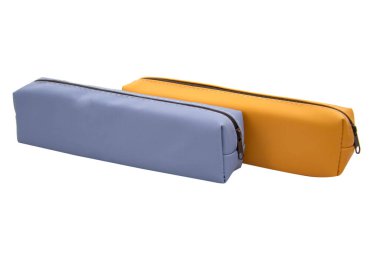 Long pencil pen case container isolated on the white background