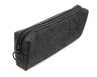 Long pencil pen case container isolated on the white background