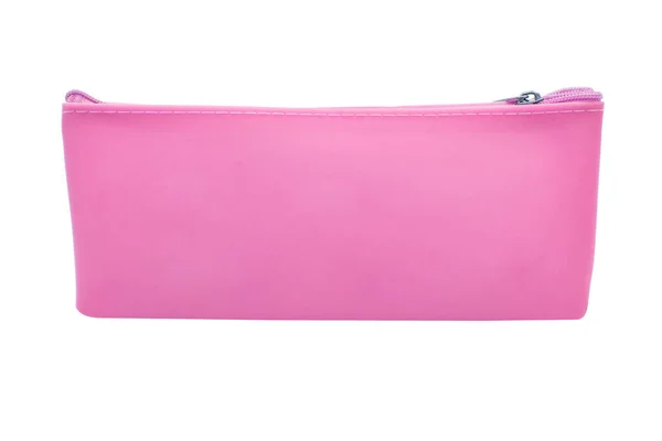 Long Pencil Pen Case Container Isolated White Background — 图库照片