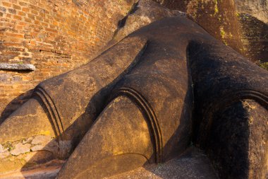 Sigiriya giriş oyma portre aslan ayağı