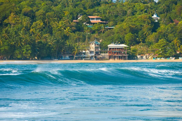 Rear Wave Hotels Unawatuna Surf Spot Sri Lanka — Stock Photo, Image