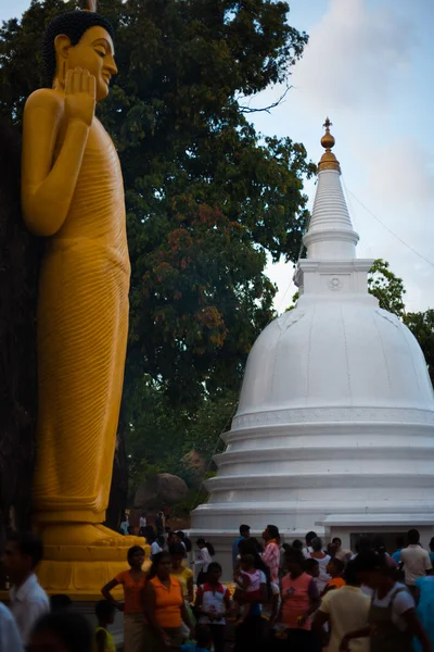 Vesak Luna Llena Día de Poya Templo de Sri Lanka — Foto de Stock