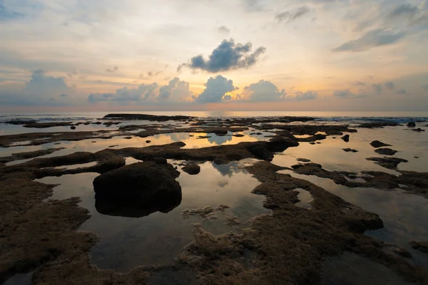 Sunset Tide Pool Reflection Neil Island Seascape — Stock Photo, Image