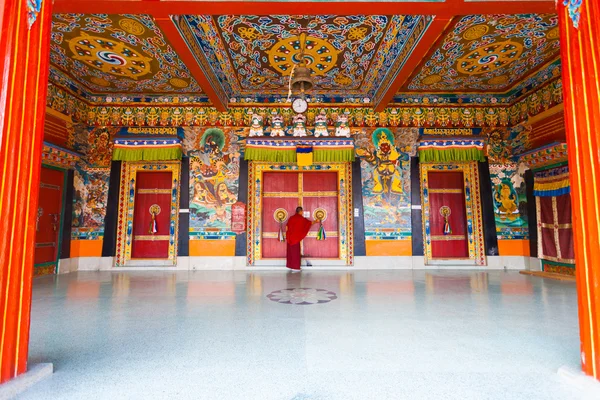 Monk Entrance Rumtek Monastery Locking Doors — Stock Photo, Image