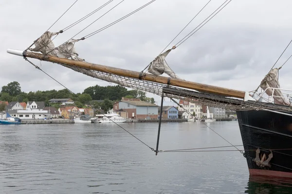 Bowsprit pe vasul vechi — Fotografie, imagine de stoc