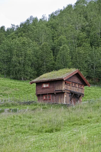 Vecchio cottage norvegese — Foto Stock