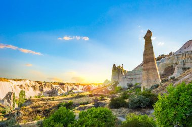 Kapadokya 'da günbatımı gökyüzü