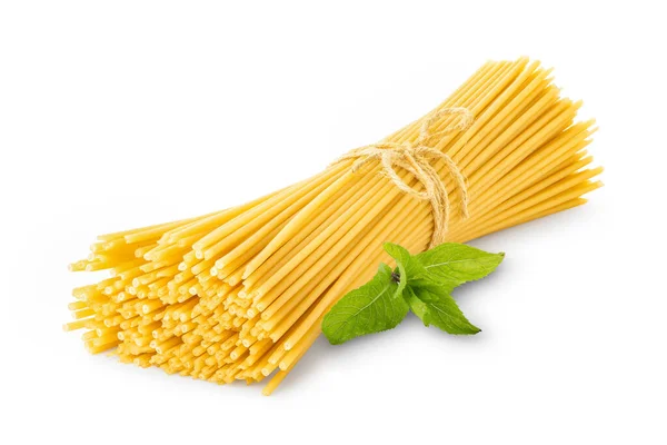 Egy rakás nyers spagetti. — Stock Fotó