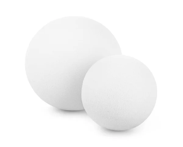 Dvě bílé koule — Stock fotografie