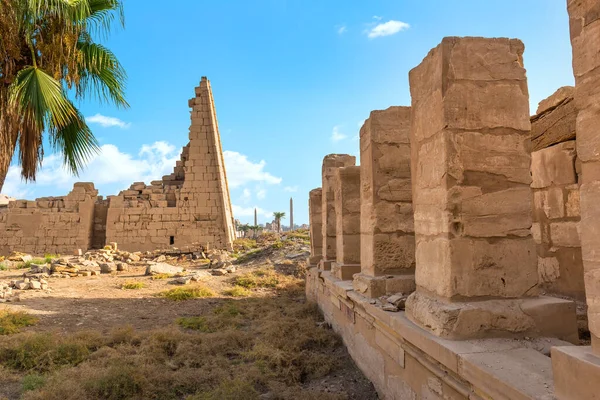 Ruined Hall Complex Karnak Temple Egypt — Zdjęcie stockowe