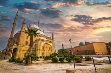 Clouds over Mohamed Ali Mosque in Cairo Citadel
