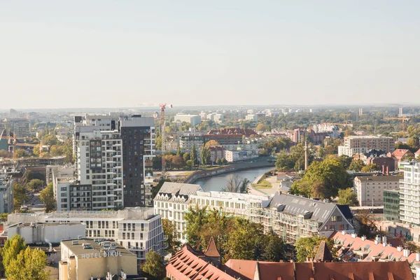 Breslau Polen Marktplatz Blick Auf Die Sehenswürdigkeiten Der Stadt Bunte — Stockfoto