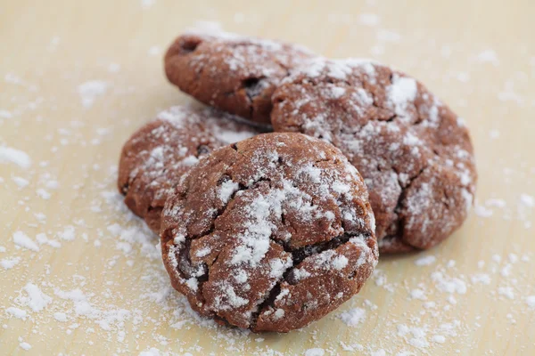 Cookies bruns sur la table — Photo