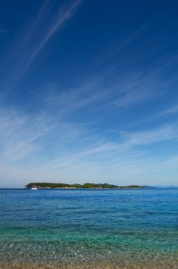 dubrovnik yakınından Adriyatik Denizi Adası