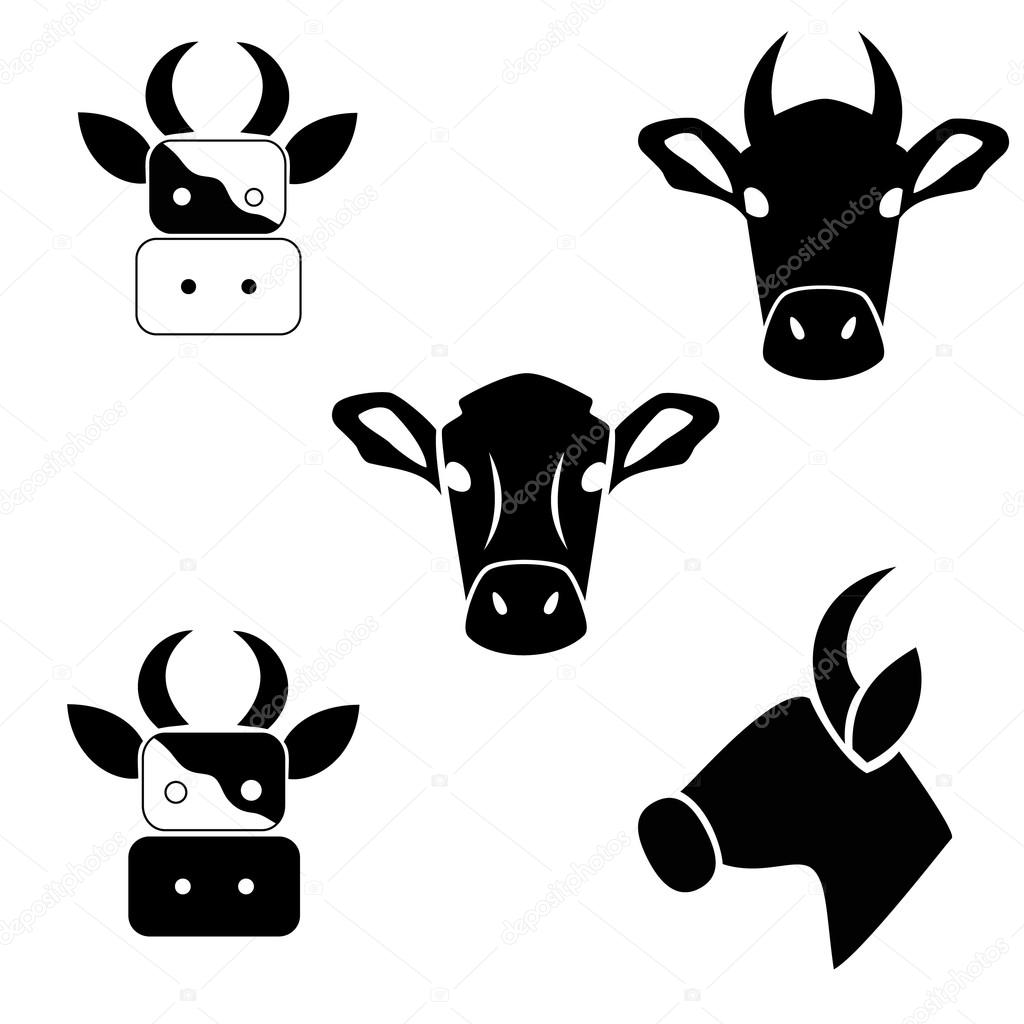 Silhouette of a cow