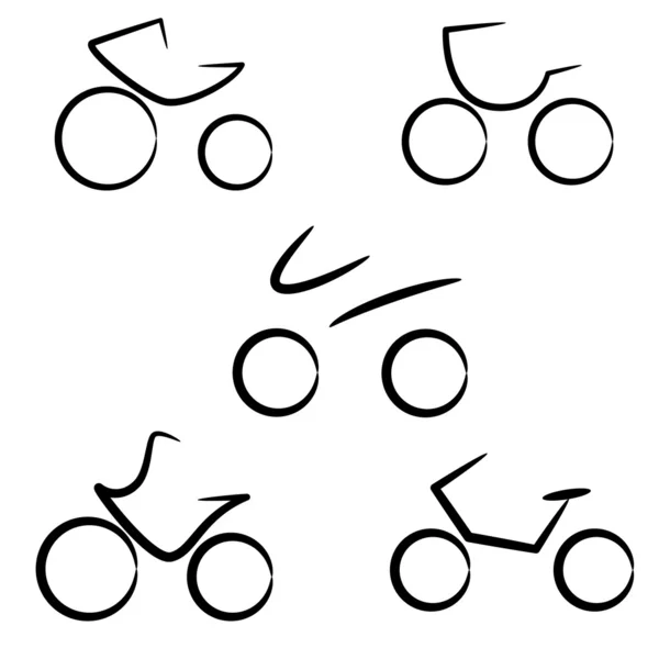 典型的な自転車ベクトル図 — ストックベクタ
