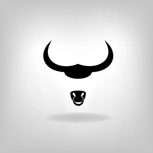 Cabeza de vaca o toro — Vector de stock