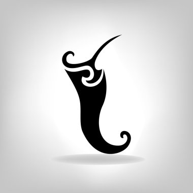 hot chilli biber vektör izole