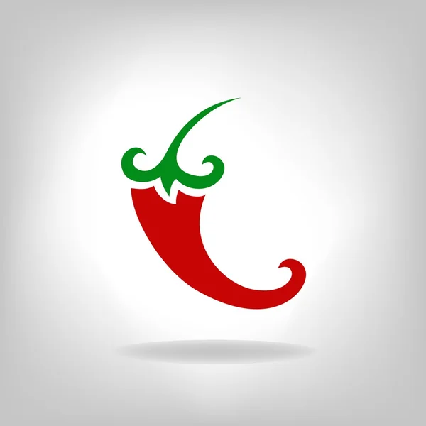 Vektor pepř chilli papriček, samostatný — Stockový vektor