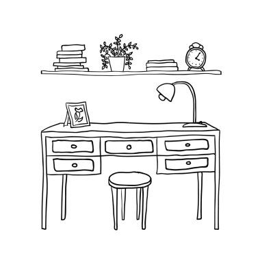 Resimli vektör Danışma ve raf kitaplar