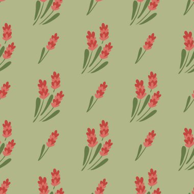 Kusursuz çiçek deseni. Soyut çiçekler, buketler dolusu çiçekler. Vektör illüstrasyonu.