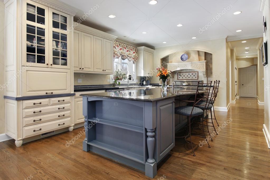 Upscale kitchen with granite island Stock Photo by ©lmphot 20219761