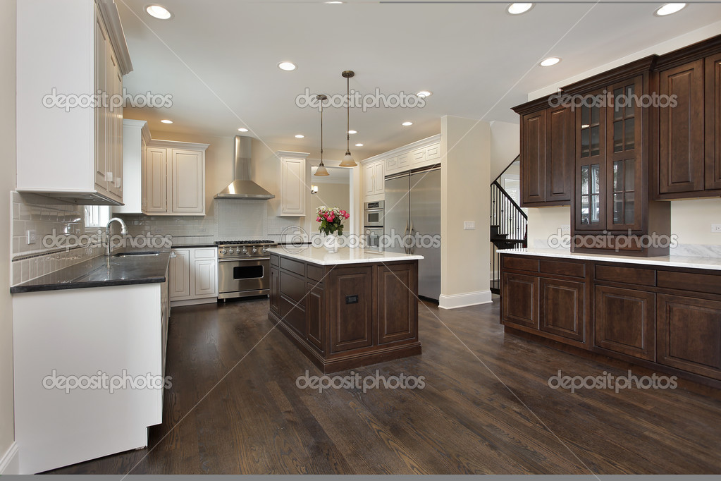 Kitchen in new construction home Stock Photo by ©lmphot 35793747