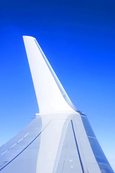 Wing Plane Blue Sky — Stockfoto