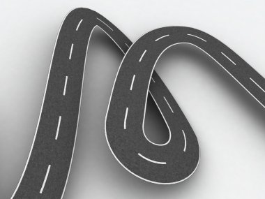 kıvrımlı yol