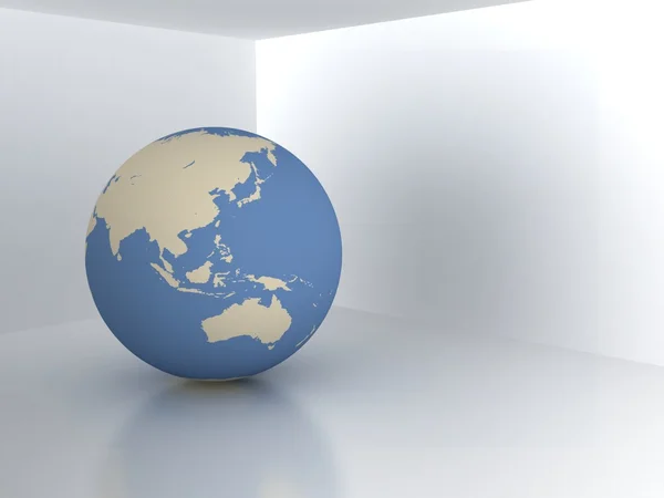 Earth in room. Real estate concept — Stock Photo, Image