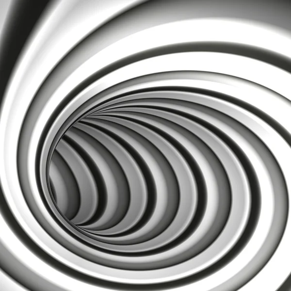 Абстрактный черно-белый тунель — стоковое фото