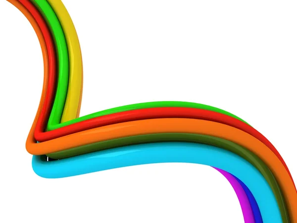 Vícebarevná lesklý kabel — Stock fotografie