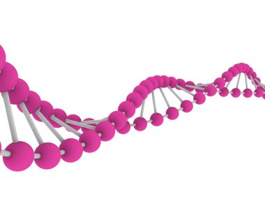 molecula 3D render dna