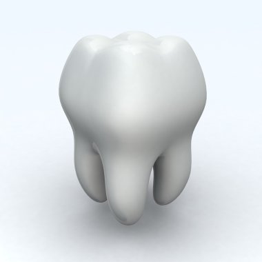 White cartoon tooth