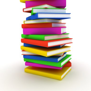 yığın renkli kitap