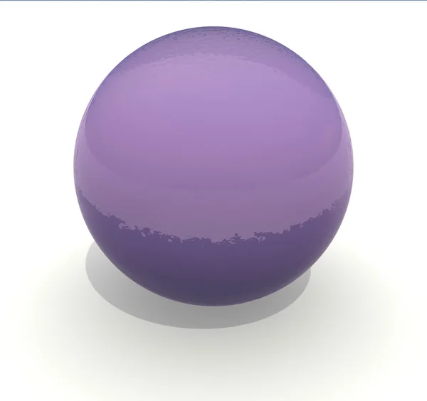 3d glass sphere — Stock Photo, Image