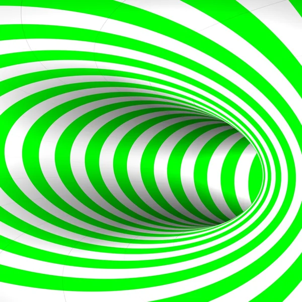 Túnel verde abstracto — Fotografia de Stock