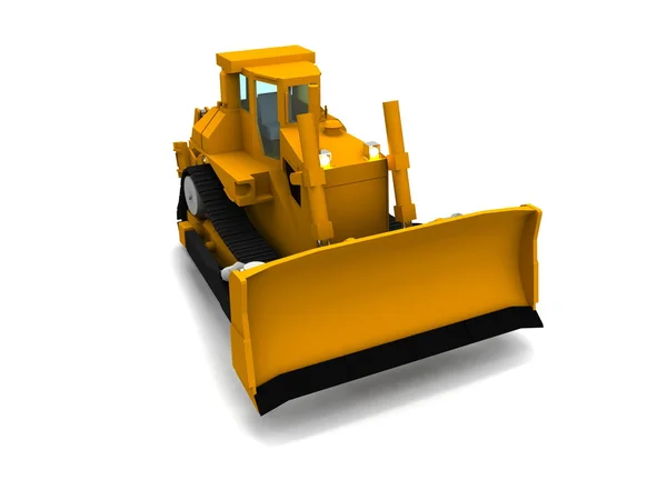 Grande buldozer giallo — Foto Stock