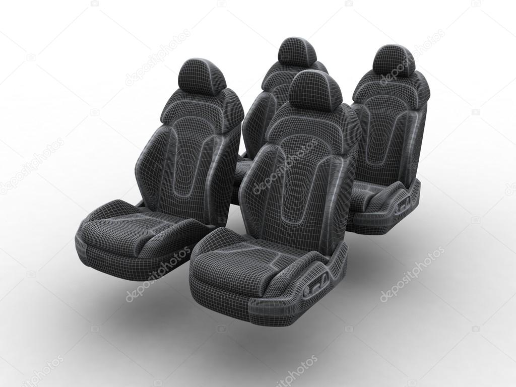 Model of car seats