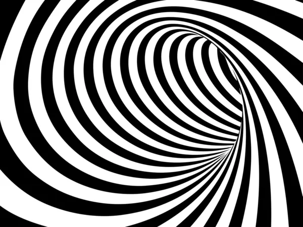 Чорно-білий абстрактний векторний тунель — стоковий вектор