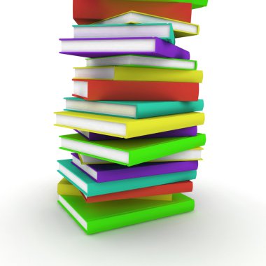 yığın renkli kitap