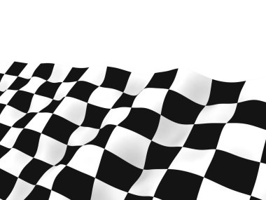 Damalı bayrak akışı sarma yarış