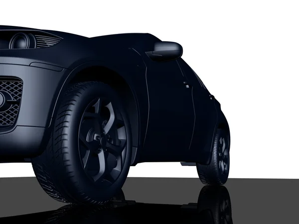 3D-Modell eines Autos — Stockfoto