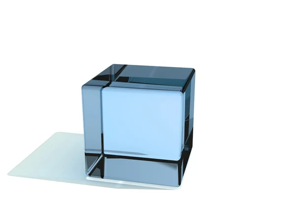 Glass cube. — Stock Photo, Image