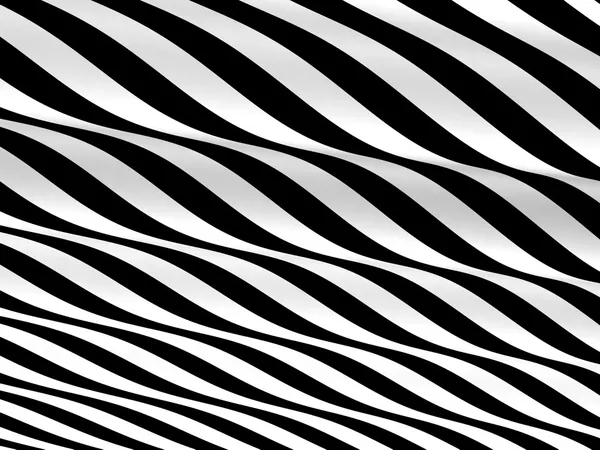 Ondas abstractas en blanco y negro — Foto de Stock