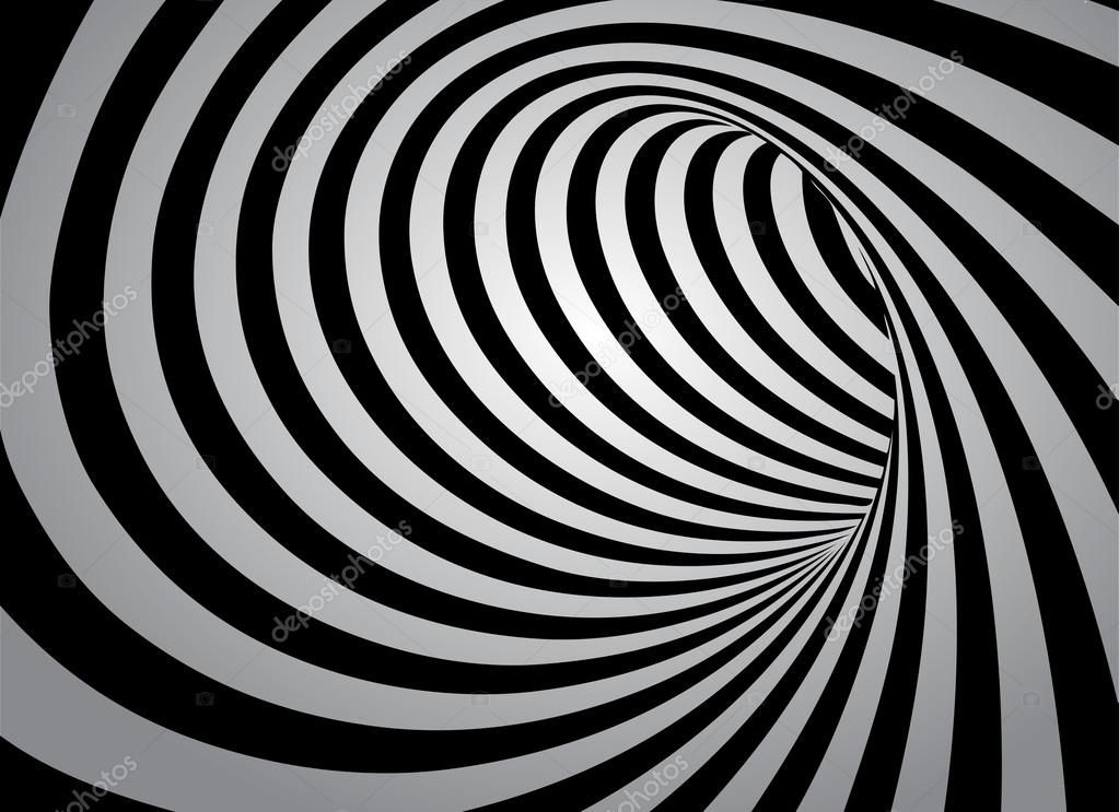 Abstract swirl black and white background — Stock Vector