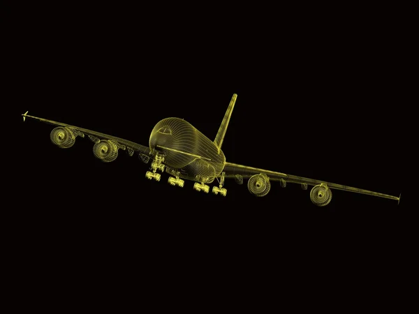 Civiele vliegtuig — Stockfoto