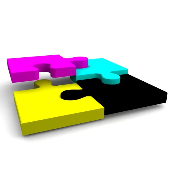 Puzzle elements — Stock Photo, Image