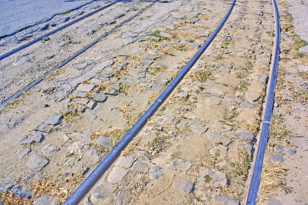 Straßenbahngleise — Stockfoto