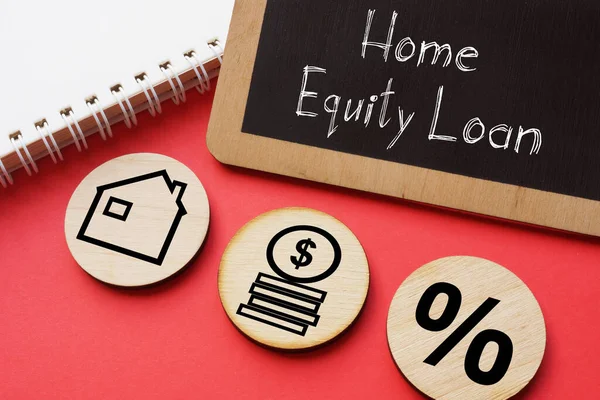 Home Equity Loan is shown on the photo using the text using the text — Stock Photo, Image